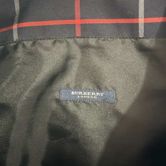 Burberry London Plaid Tote Bag - Blue and Red - Picture 5 of 6